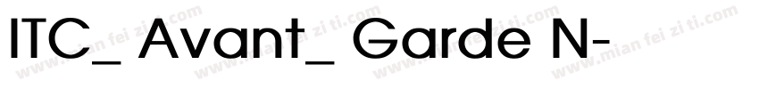 ITC_ Avant_ Garde N字体转换